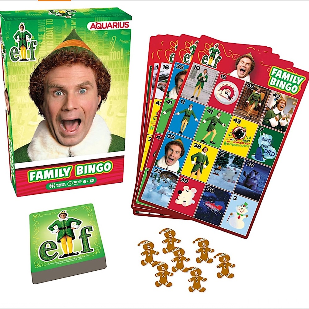 Aquarius Elf Family Bingo Game - Colorful Edition NIB
